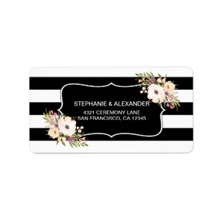 Étiquette Etanche Anémone Blooms d'adresses