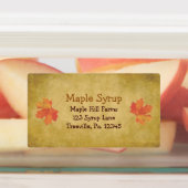 Étiquette étanche au sirop d'érable Feuille (Apposé)