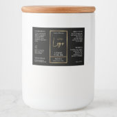 Étiquette étanche Black & Gold 2 OZ Dropper Bottle (Devant)