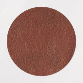 Étiquette étanche en cuir petit cercle (0,75 po) (Design 2)