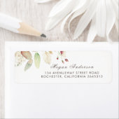 Étiquette Etanche Foliage Mariage élégant (En situation)