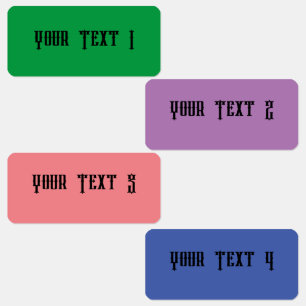 Étiquette étanche mini-rectangle