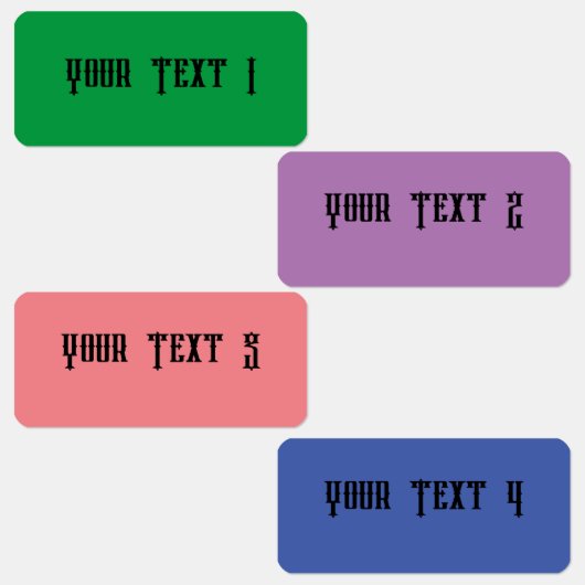 Étiquette étanche mini-rectangle (Groupe)