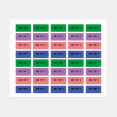 Étiquette étanche mini-rectangle (Feuille)