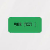 Étiquette étanche mini-rectangle (Design 1)