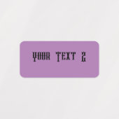 Étiquette étanche mini-rectangle (Design 2)