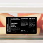 Étiquette Étanche Moderne 1 OZ Flacon Compte-Goutt (Apposé)