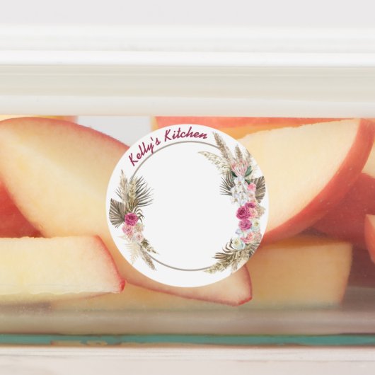 Étiquette étanche moyen circulaire avec courroie à (Apposé)