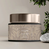 Étiquette étanche tendance Beige Cosmetic Jar