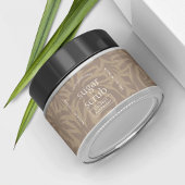 Étiquette étanche tendance Beige Cosmetic Jar