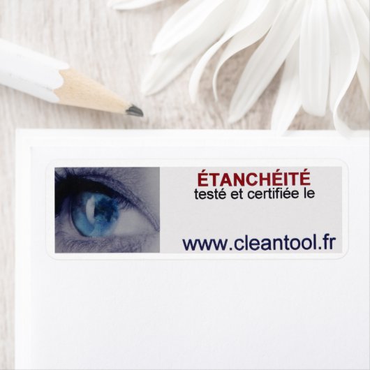 étiquette étanchéité certifié (En situation)