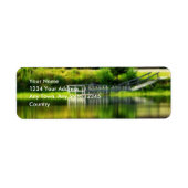 Étiquette Étang miroir (Devant)