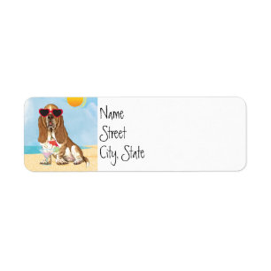 Étiquette Été Basset Hound