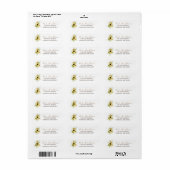 Étiquette Été Tournesols (Feuille entière)