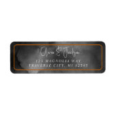 Étiquette Ethereal aquarelle Moody Black Halloween Mariage (Devant)