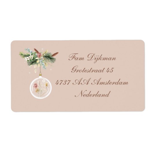 Étiquette Etiket (Devant)