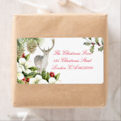 Étiquette Etiket kerst hert (En situation)