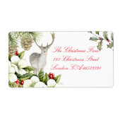 Étiquette Etiket kerst hert (Devant)