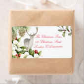 Étiquette Etiket kerst hert (En situation)