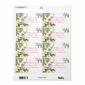 Étiquette Etiket kerst hert (Feuille entière)