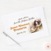 Étiquette étiquette à confiture de châtaignes sucr (Enveloppe)