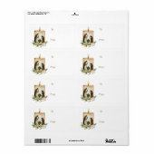 Étiquette Étiquette-cadeau de la crèche (Feuille entière)