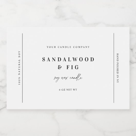 Étiquette Étiquette Chic Grand Jar Balise de comme (Étiquettes simples)