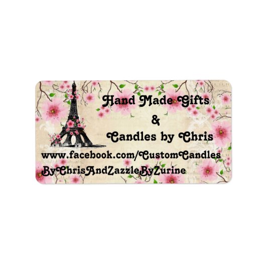 Étiquette Étiquette, Collection Paris (Devant)