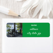 ÉTIQUETTE **ÉTIQUETTE D'ADRESSE DE RETOUR AU LAC** (En situation)