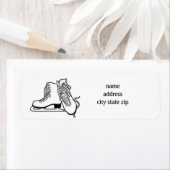 ÉTIQUETTE **ÉTIQUETTE D'ADRESSE DE RETOUR DE LA GLACE SKATER (En situation)