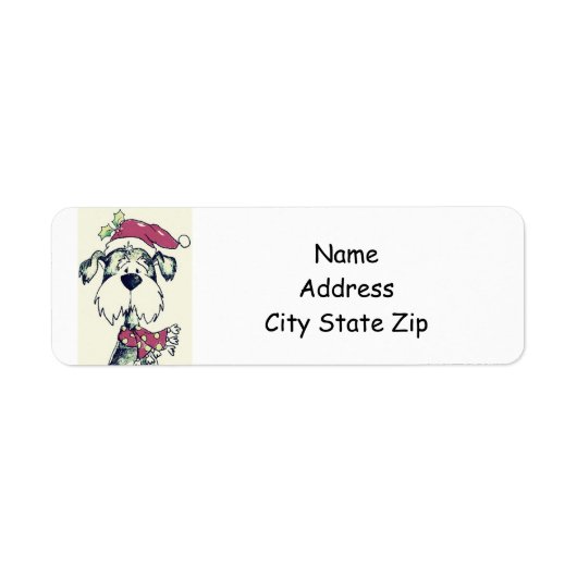 ÉTIQUETTE **ÉTIQUETTE D'ADRESSE DE RETOUR DE NOËL** (Devant)