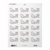 Étiquette 🌈Étiquette d'adresse Intertwined in Prride (Feuille entière)