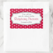 Étiquette étiquette de confiture de framboise ou d (Sac)