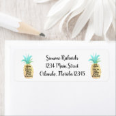 Étiquette Etiquette de retour personnalisée pour un devis d' (En situation)