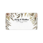 Étiquette Etiquettes d'adresse de retour du concepteur de l' (Devant)