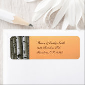 Étiquette Etiquettes d'adresse de retour rustique du peuplie (En situation)