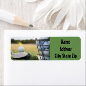 ÉTIQUETTE **ÉTIQUETTES DE ADRESSE DE GOLFER FAVORITE** (En situation)