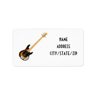 ÉTIQUETTE ***ÉTIQUETTES DE ADRESSE DE GUITARE ÉLECTRIQUE