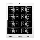 Étiquette Étoile de la mort (Feuille entière)