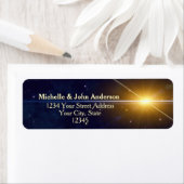 Étiquette Étoile de Noël (En situation)