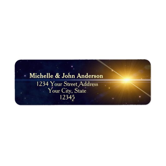 Étiquette Étoile de Noël (Devant)