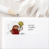 Étiquette Étoile de Noël ukrainienne (En situation)