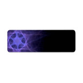 Étiquette Étoile Violette Fractée De David (Devant)