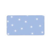 Étiquette Etoiles blanches et bleues. (Devant)