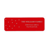 Étiquette Étoiles d'argent (Devant)