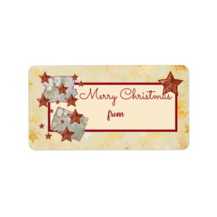 Étiquette Étoiles de Noël