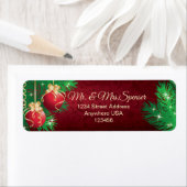 Étiquette Étoiles de pin de Noël Baubles (En situation)