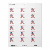 Étiquette Étoiles Et Traces (Feuille entière)