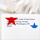 Étiquette Étoiles patriotiques (En situation)