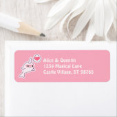 Étiquette Étroit Nerd rose (En situation)